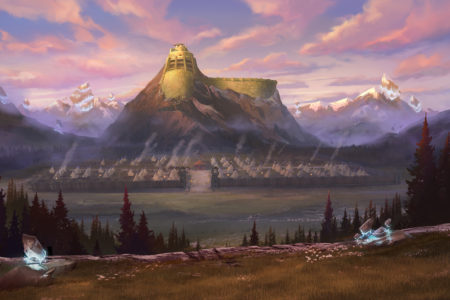 Powerhouse Animation shares more gorgeous background art for Masters of the Universe: Revelation including the Mystic Mountains.