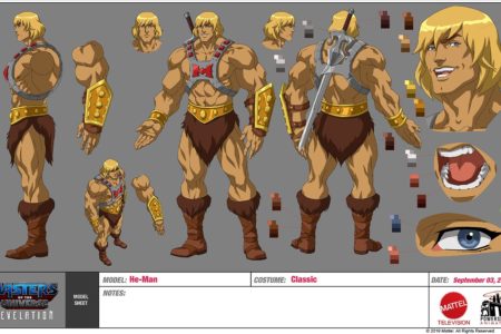 The Heroes! Powerhouse Animation shares design models for Masters of the Universe: Revelation.