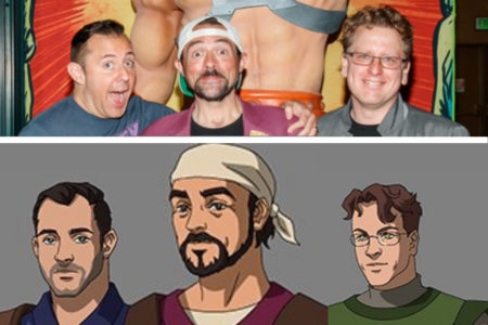 Ted Biaselli, Kevin Smith and Rob David joined the Eternian Civilian Army!