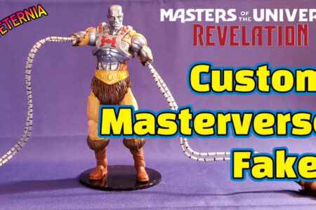 Check out a Masterverse Revelation Custom Faker Figure – Skeletor’s Evil Robotic He-Man Imposter!