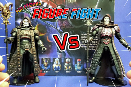 FIGURE FIGHT! Comparing the Masterverse Movie inspired Skeletor figure against the Super7 Dark Despot Skeletor figure