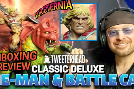 UNBOXING & REVIEW of the Tweeterhead HE-MAN & BATTLE CAT Classic Deluxe Maquette statue