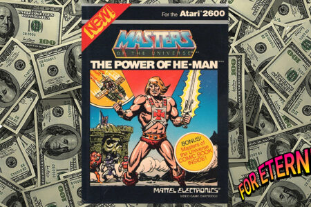 Masters of the Universe vintage Video Game Cartridge ranked among Top 8 Most Valuable Atari Games