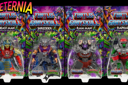 ”Turtles of Grayskull” Beast Man, Shredder, Ram Man and Raphael Origins Figures available for Pre-Order