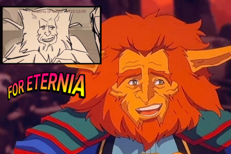Voice actor *spoiler* releases behind-the-scenes storyboards and clips of recording the character Gwildor for “Masters of the Universe: Revolution”