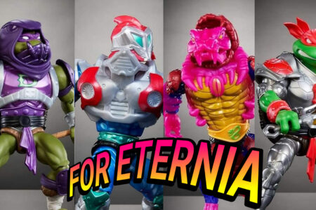 Promotional Pics reveal a better look at DONATELLO, MEKANECK, RATTLOR and RAPHAEL from the Origins ”Turtles of Grayskull” action figure line