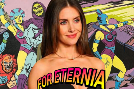 Alison Brie begins researching her EVIL-LYN Movie Role with a Classic ”Masters of the Universe” Golden Book