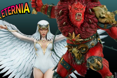 Rare Mini Comic Variant SORCERESS and BEAST MAN Legends Maquette statues available for Pre-Order Now