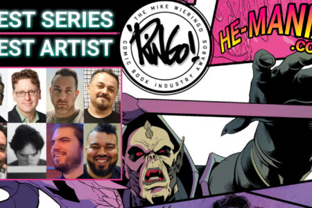 “Masters of the Universe: Revolution” Prequel Comics are official nominees for Best Series, Best Artist