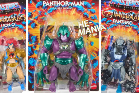 Origins “Masters of the Universe x ThunderCats” Wave 3 front packaging for LION-O, PANTHOR-MAN and PANTHRO action figures are revealed!