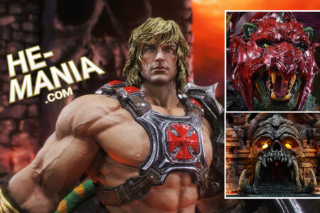 Prime 1 Studios announces HE-MAN & BATTLE CAT Ultimate Bonus Version 1:4 Scale Statue (with LED Illuminated Base!)