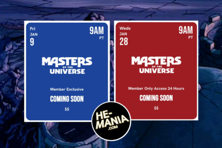 MARK YOUR CALENDARS: Two new Masters of the Universe Exclusives are coming to Mattel Creations January 9th and 28th