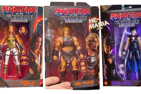 Front Packaging for the Masters of the Universe “Chronicles” Movie Action Figure HE-MAN, TEELA and EVIL-LYN is Revealed!