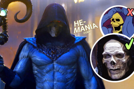 Actor JARED LETO wears a “blue-skinned muscle suit” for his SKELETOR role, and talks with a “Shakespearean” tone!