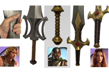 “Masters of the Universe” Movie STUNT PROP REPLICA WEAPONS are coming soon from Factory Entertainment!