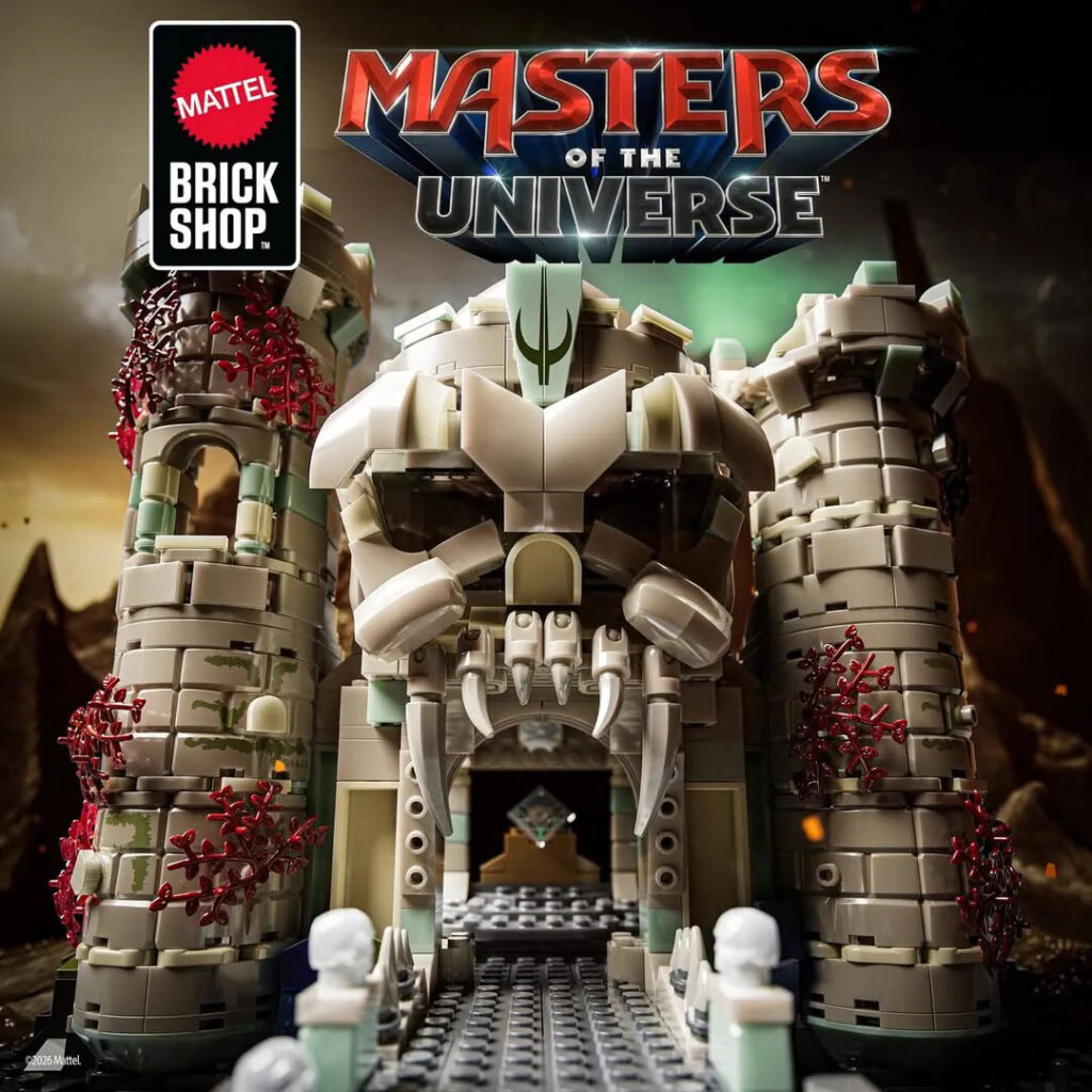 Mattel brick shop masters of the universe greyskull castle 2026