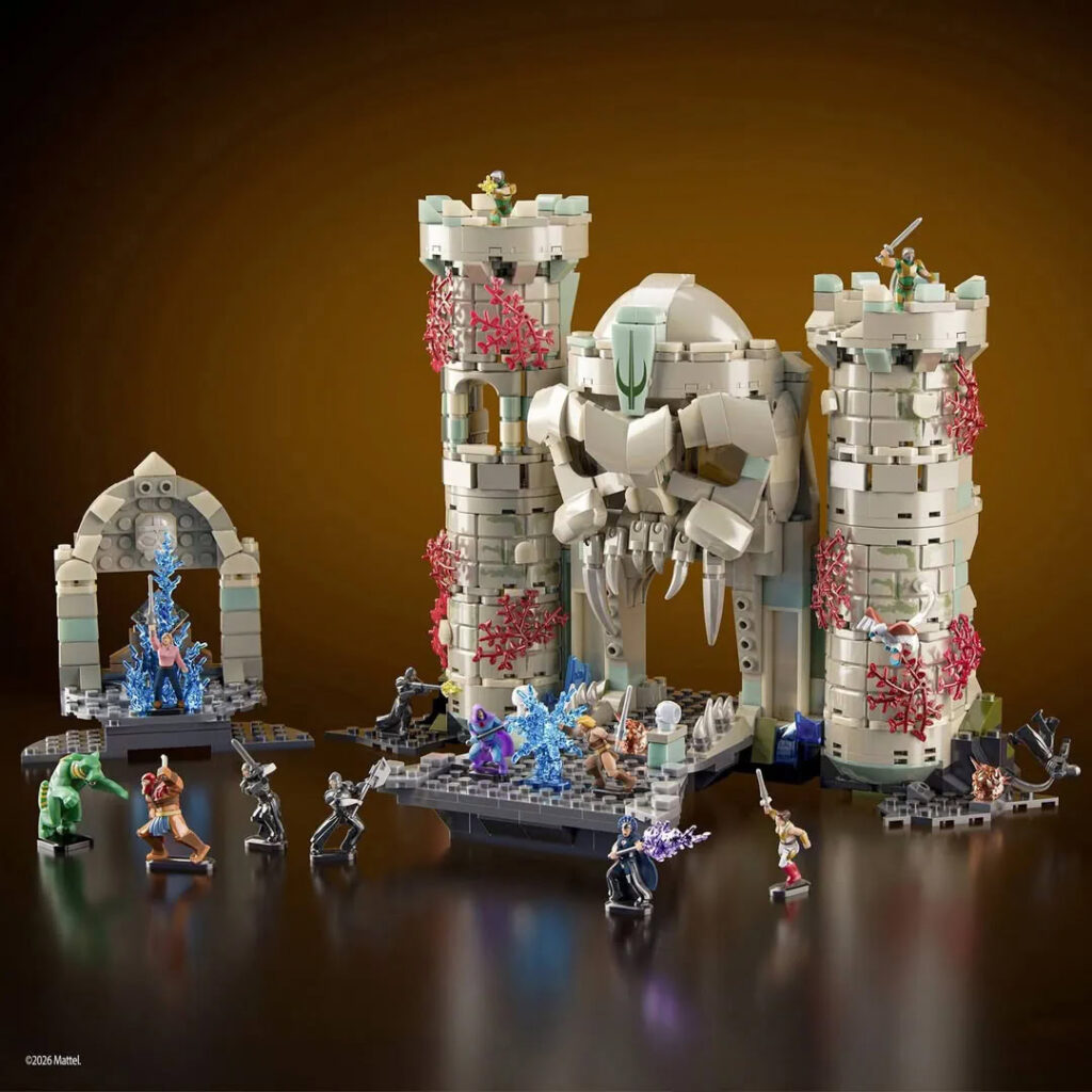 Mattel brick shop masters of the universe greyskull castle 2026
