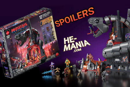 Mattel Brick Shop “Masters of the Universe” Movie CLASH AT SNAKE MOUNTAIN Building Set (with Spoiler figurines) coming to Mattel Creations on April 25th!
