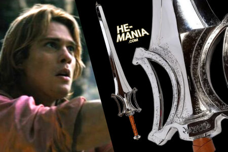 Factory Entertainment unveils their “Masters of the Universe” Movie SWORD OF POWER Replica (available to order April 25th) with quite a lot of pitting