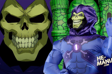 6 FOOT INFLATABLE SKELETOR joins the 8 Foot Castle Grayskull in the line of “Masters of the Universe: Revelation” Inflatable Yard Decorations!