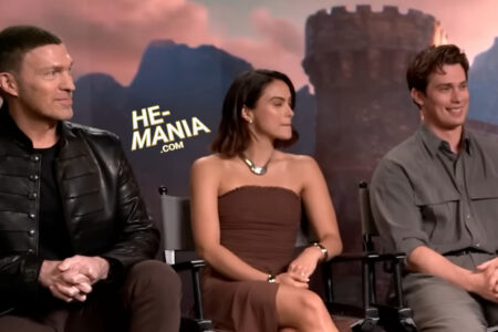 Director Travis Knight, Actors Camila Mendes and Nicholas Galitzine talk the “Masters of the Universe” Movie for 14 MINUTES (and reveal if Cringer is a talking tiger!)