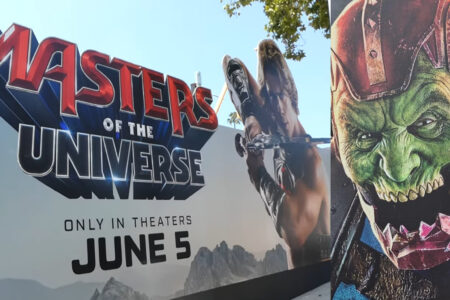 LARGER THAN LIFE! Terrific “Masters of the Universe” Movie Promotion is spotted on Sunset Boulevard,  Los Angeles