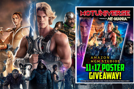 FIRST FREE PRINTS AND TOTE BAGS FROM DARK HORSE, NOW MINI POSTERS FROM AMAZON MGM! Get your FREE “Masters of the Universe” 11×17 Movie Poster at MOTUNIVERSE! (while supplies last)