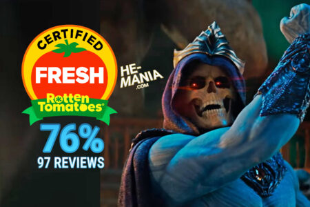 CRITICAL RATING: DAY 1 – “Masters of the Universe” ‘Stands Tall’ on Early Access Screening Day with a Rotten Tomatoes Certified Fresh Score of 76% (with 97 Reviews Counted)