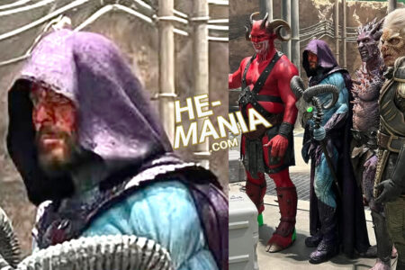 Actor JARED LETO as SKELETOR Finally Revealed in “Masters of the Universe” behind the scenes image, with blood on his face to terrify!