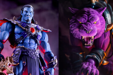 “He-Man and the Masters of the Universe” (200X) 1:12 Scale Timed Edition KELDOR and Masters of the Universe 1:6 Scale FLOCKED PANTHOR Limited Edition figures available to order Wednesday, July 22nd!