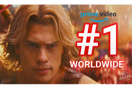 HE-MAN IS #1 WORLDWIDE! “Masters of the Universe” Tops Prime Video Movie Charts Worldwide overall, securing #1 Spots in, the U.S., U.K., Brazil, Italy, Germany and More!