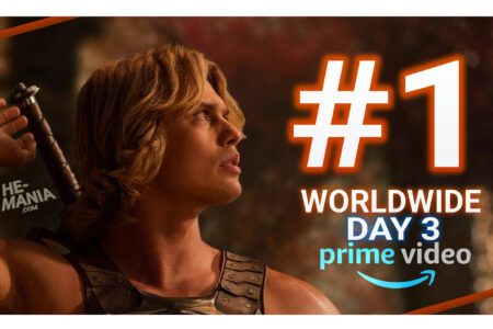 DAY THREE: He-Man continues to be #1 WORLDWIDE as “Masters of the Universe” Tops Prime Video Movie Charts for a third day in the row!