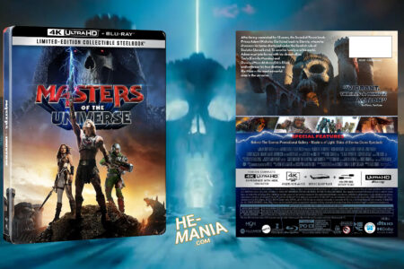 NO DELETED SCENES NOR EXTENDED CUT: “Masters of the Universe” 4K UHD/Blu-Ray Steelbook Packaging appears to reveal a bare-boned bonus feature section