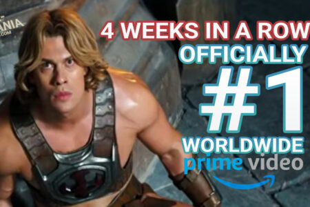 FOUR WEEKS IN A ROW! Amazon Officially Recognizes “Masters of the Universe” as their #1 Movie Worldwide on Prime Video for a Fourth Week!
