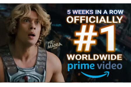 FIVE WEEKS IN A ROW! Amazon Officially Recognizes “Masters of the Universe” as their #1 Movie Worldwide on Prime Video for a Fifth Week!