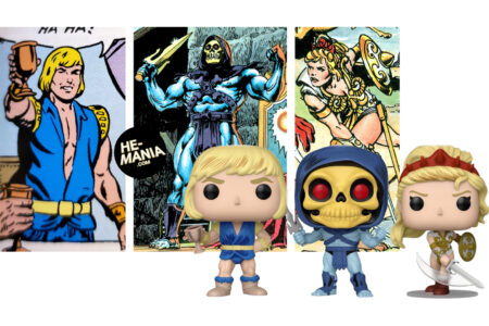 Wow! Vintage PRINCE ADAM, SKELETOR and TEELA Masters of the Universe Funko POPs (with classic comic poses) going on sale this Wednesday,  September 2nd!