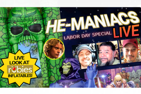 HE-MANIACS LIVE! Join us TODAY and discuss the latest Masters of the Universe News (and test some Inflatables!)